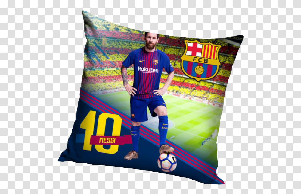 Fc Barcelona, Person, Pillow, Cushion Transparent Png