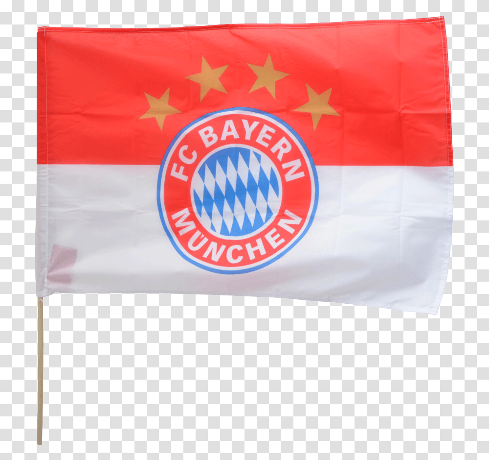 Fc Bayern Mnchen Logo Hand Waving Flag Bayern Munich, Banner, Trademark Transparent Png