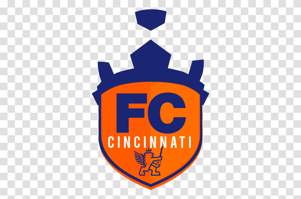 Fc Cincinnati Logos Fc Cincinnati New Mls Logo, Label, Text, Symbol, Sticker Transparent Png