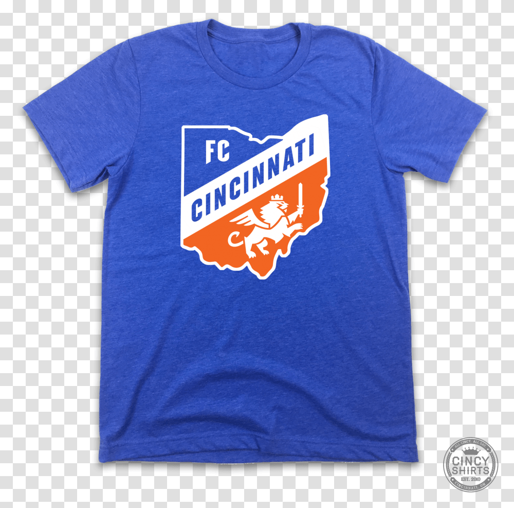 Fc Cincinnati Ohio Logo Cincy Shirts, Apparel, T-Shirt, Sleeve Transparent Png