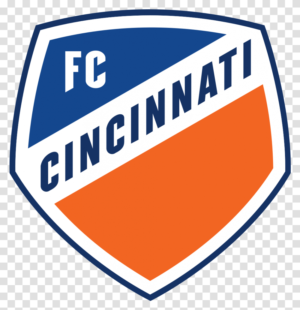 Fc Cincinnati Primary Logo 2018 Fc Cincinnati Logo Svg, Label, Text, Symbol, Sticker Transparent Png