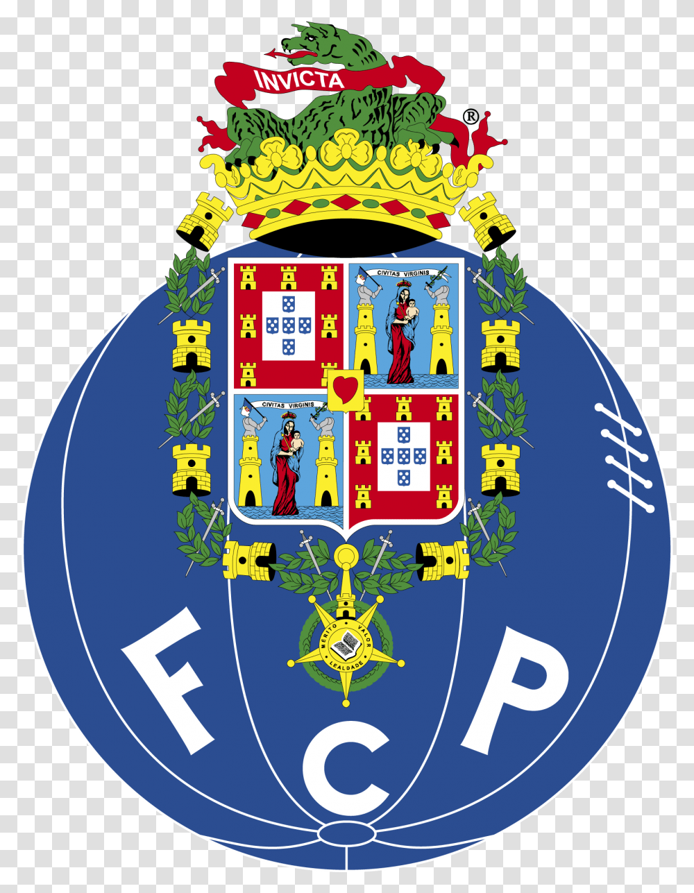 Fc Porto, Logo, Trademark, Emblem Transparent Png