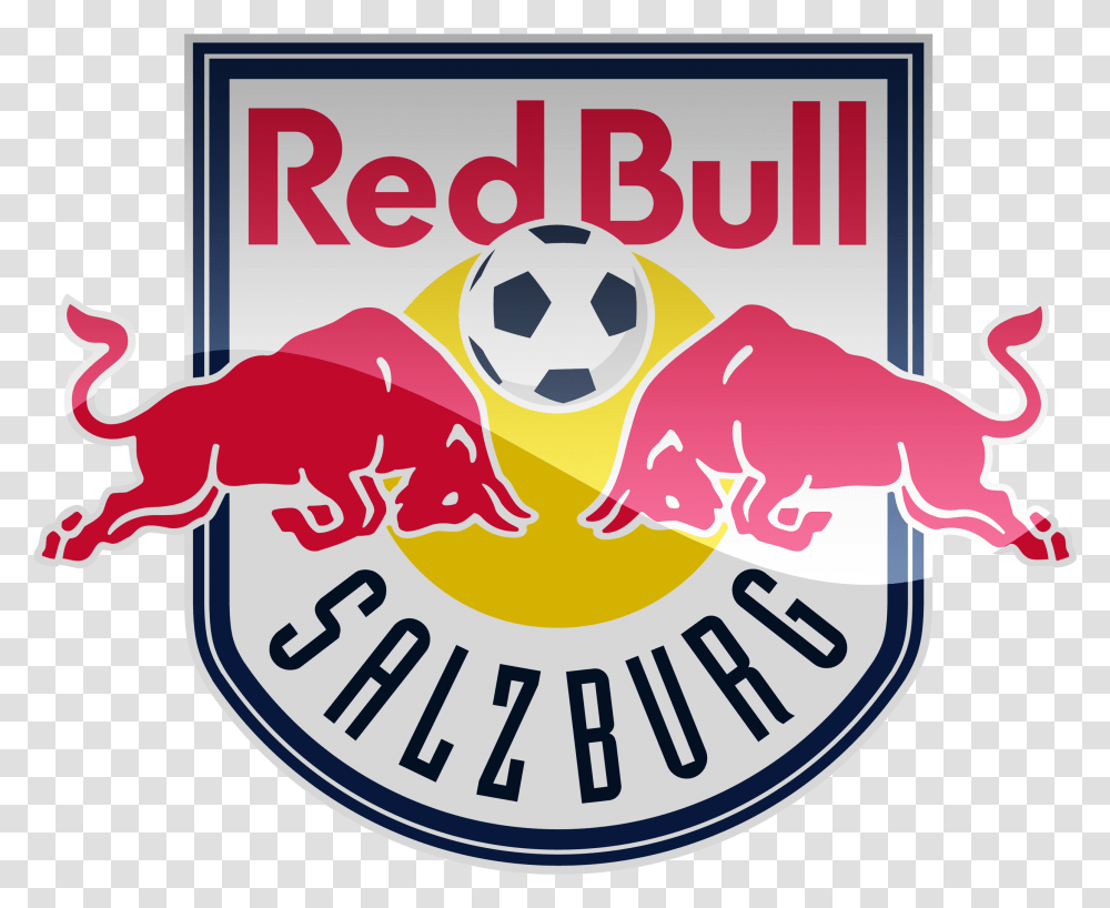 Fc Red Bull Salzburg Hd Logo Red Bull London Logo, Advertisement, Poster, Label Transparent Png