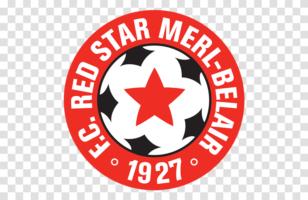 Fc Red Star Merl Belair Home Red Star Merl, Symbol, Star Symbol, Logo, Trademark Transparent Png