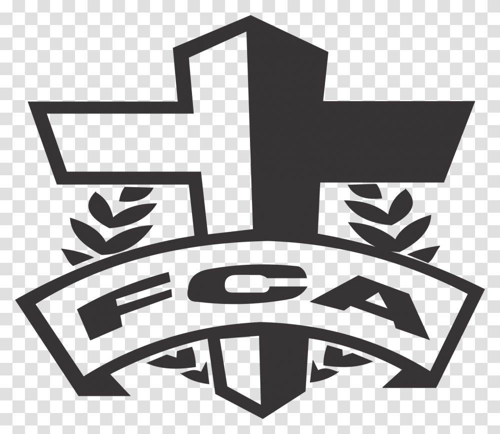 Fca Official Fellowship Of Christian Athletes Cross, Emblem, Stencil, Logo Transparent Png