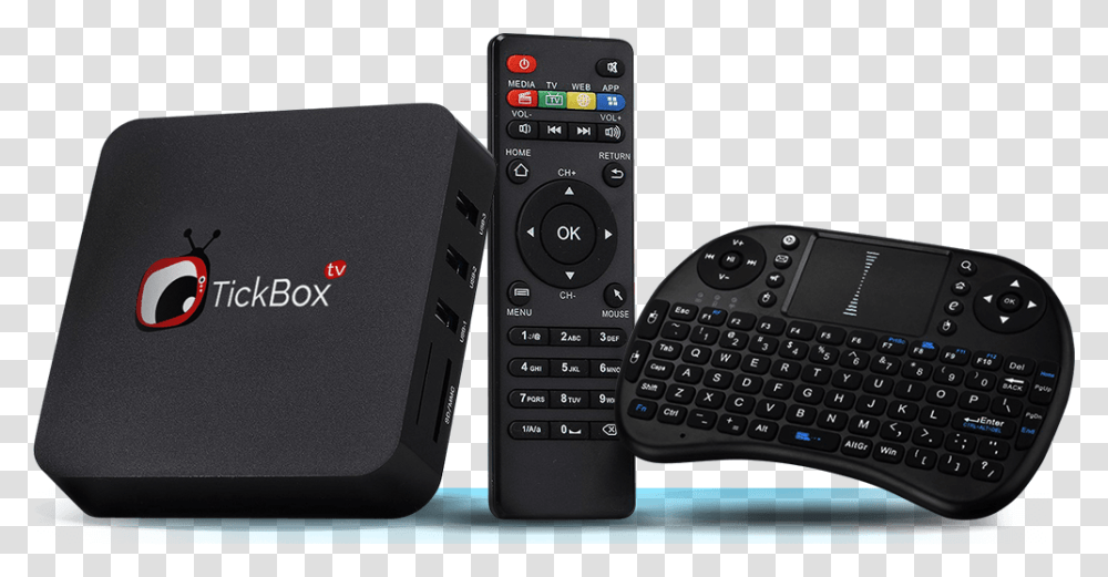 Fcc Asks Amazon And Ebay To Stop Selling Fake Pay Tv Boxes Tickbox Tv, Electronics, Mobile Phone, Cell Phone, Remote Control Transparent Png