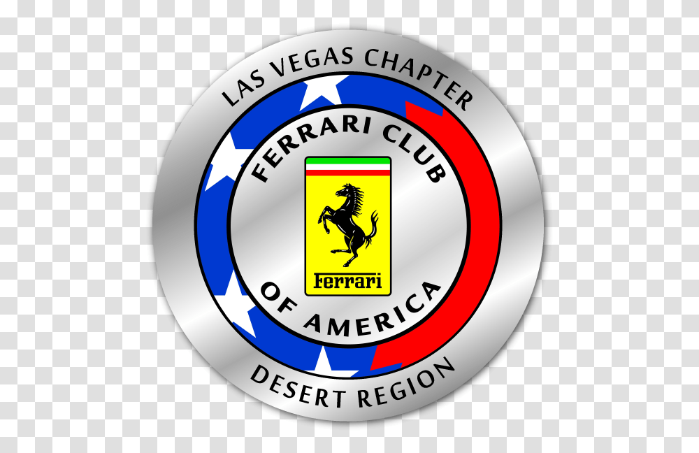 Fcoa Ferrari Club Of America Logo, Trademark, Badge, Emblem Transparent Png