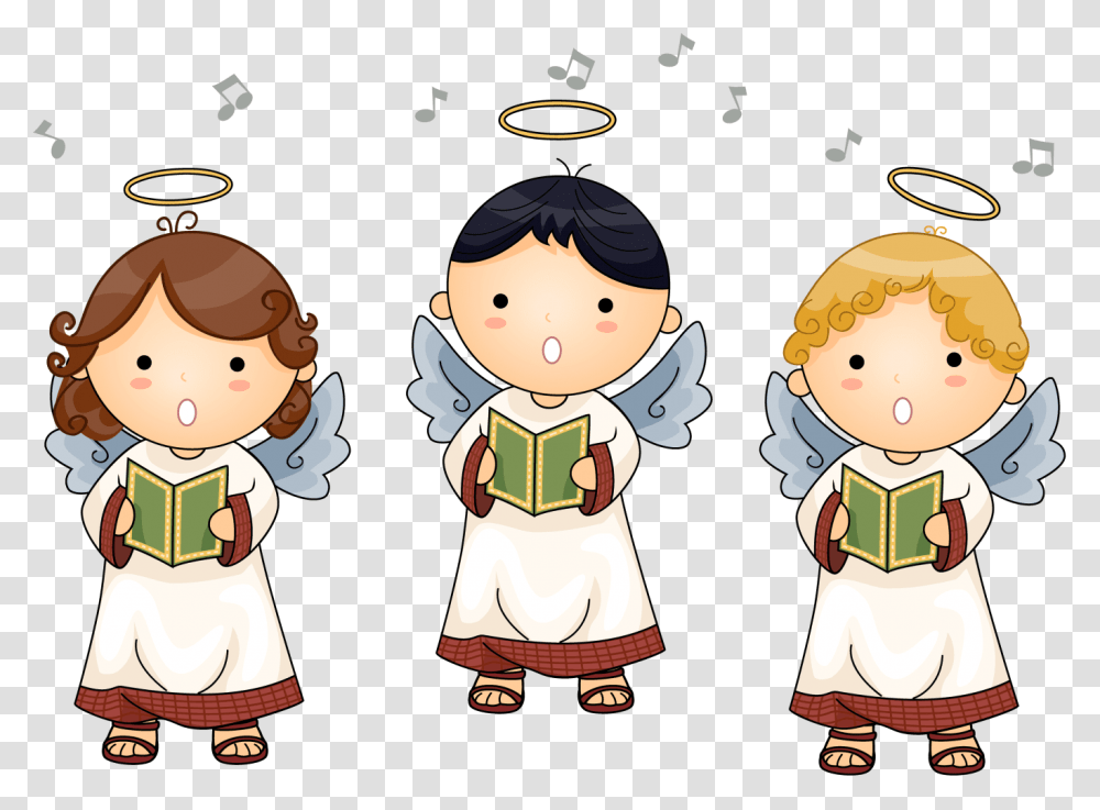 Fd Nursery Choir Fd News Online Banner Free Cartoon Angels, Toy, Doll, Drawing, Kid Transparent Png