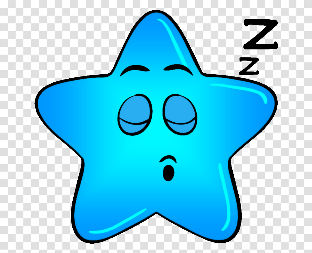 Fd Toile Bleue Endormie Smiley Moticne Clipart Snooze Alarm Clock Clipart, Star Symbol Transparent Png