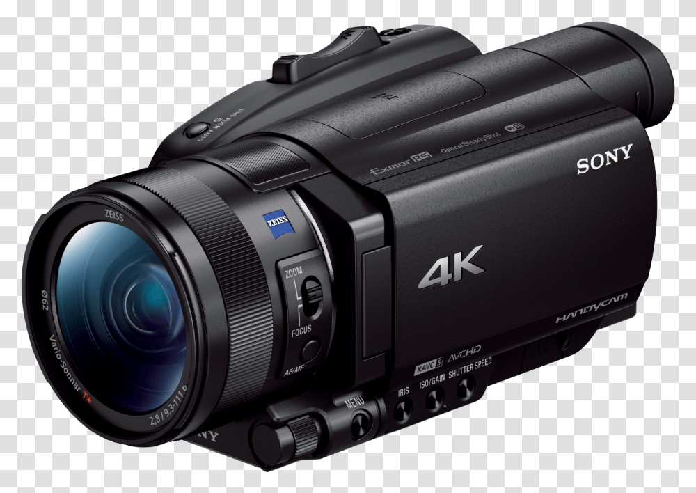 Fdr Ax700 4k Hdr Camcorder, Camera, Electronics, Video Camera, Digital Camera Transparent Png