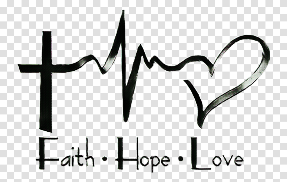 Fe Esperanza Amor Faithhopelove Sticker Faith Hope Love, Cross, Label Transparent Png