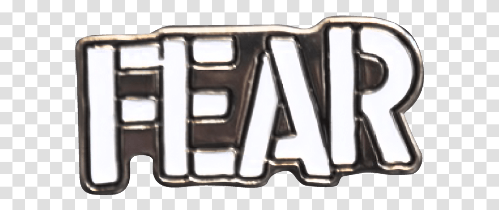Fear Logo Enamel Pin Solid, Buckle, Cooktop, Indoors, Vehicle Transparent Png