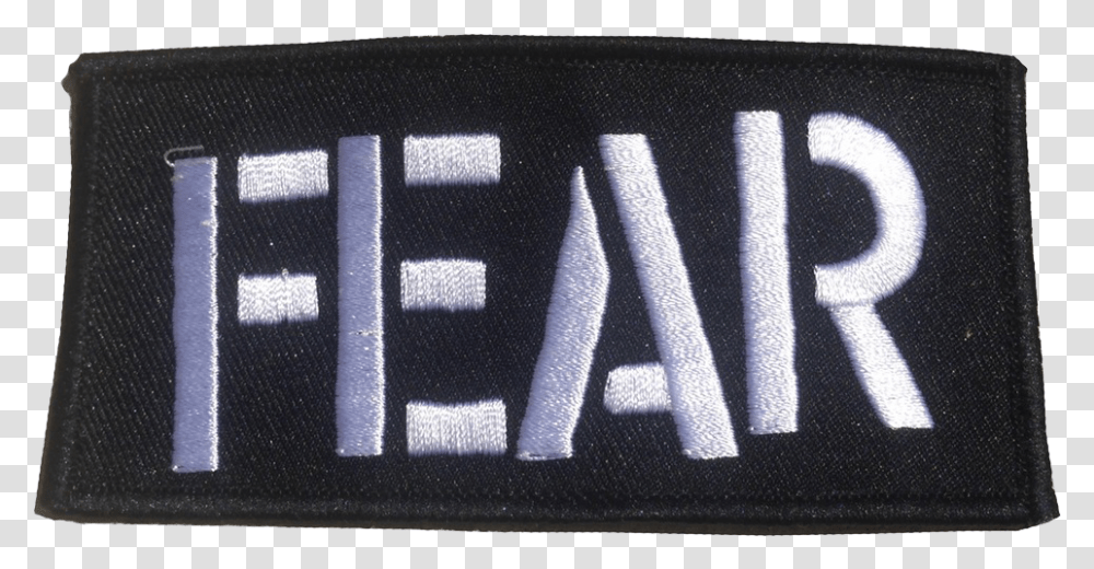 Fear Logo Patch Fear Patch, Word, Alphabet, Text, Computer Keyboard Transparent Png