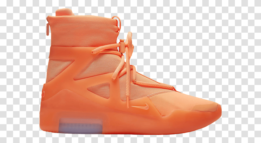 Fear Of God 1 Orange, Apparel, Shoe, Footwear Transparent Png