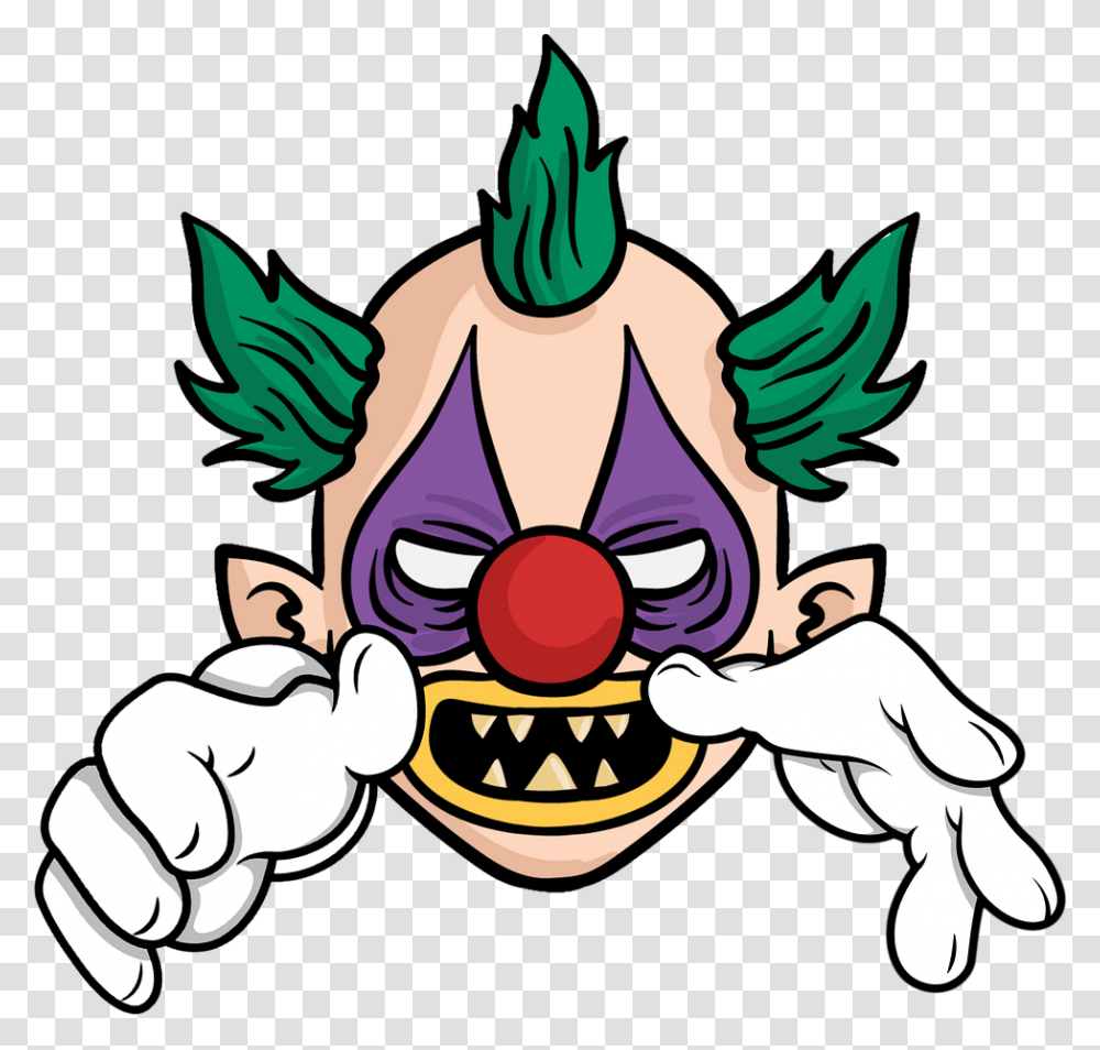 Fear Scary Clown Spooky Free Picture Creepy Clown Head Clipart, Performer Transparent Png