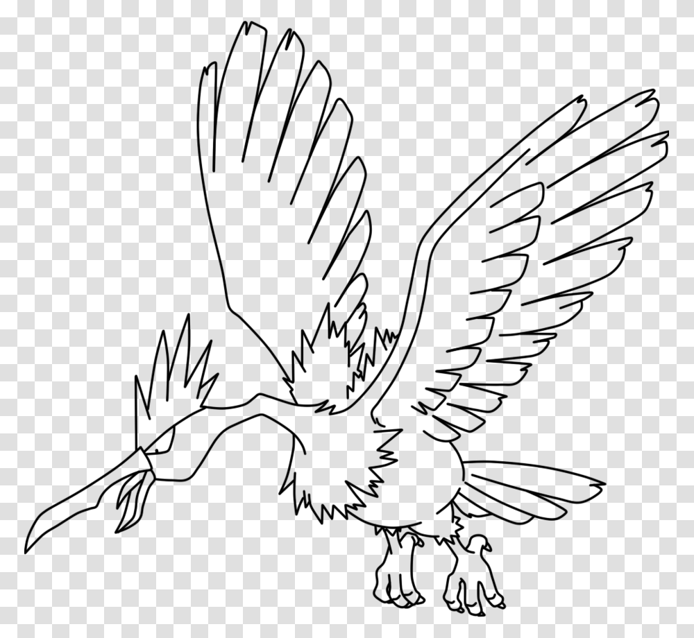 Fearow Coloring, Gray, World Of Warcraft Transparent Png