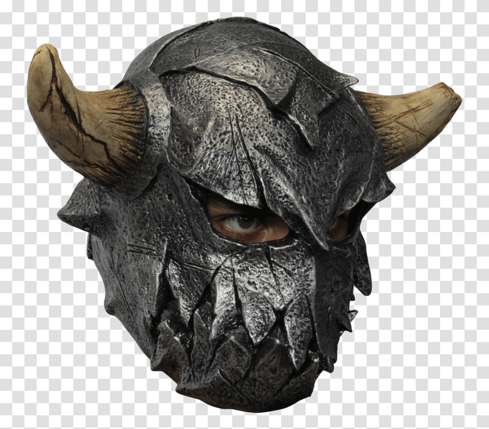 Fearsome Warrior Mask Medieval Fantasy Mask, Alien, Head, Bronze, Person Transparent Png