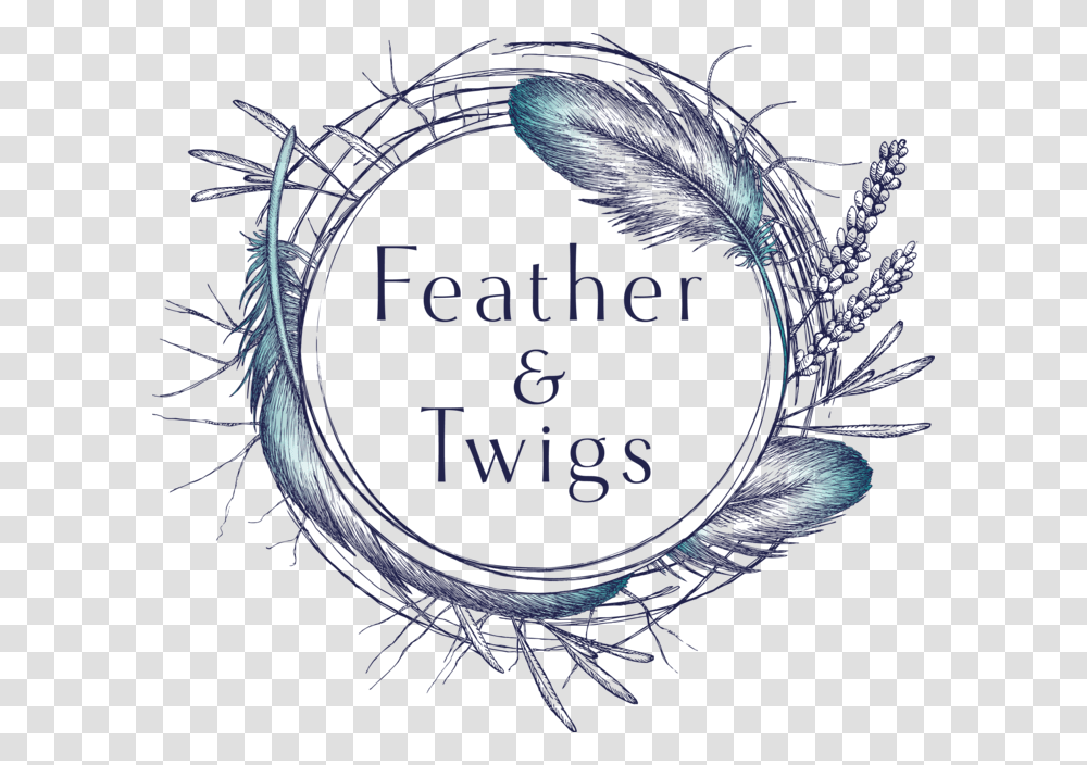 Feather Amp Twigs Drawing, Logo, Dragon Transparent Png