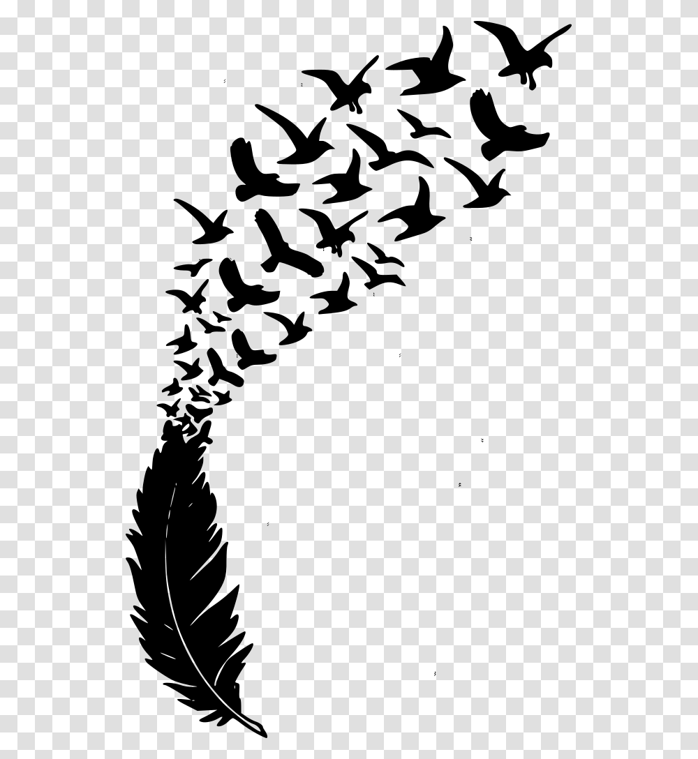 Feather And Birds Svg, Gray, World Of Warcraft Transparent Png