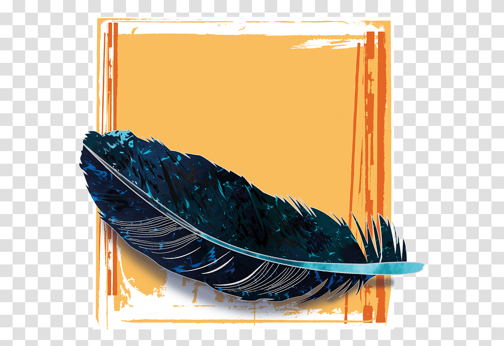 Feather Blue Black Marbled Fund Orange If You Want To Feel Rich Just Count The Things You, Metropolis, Poster Transparent Png