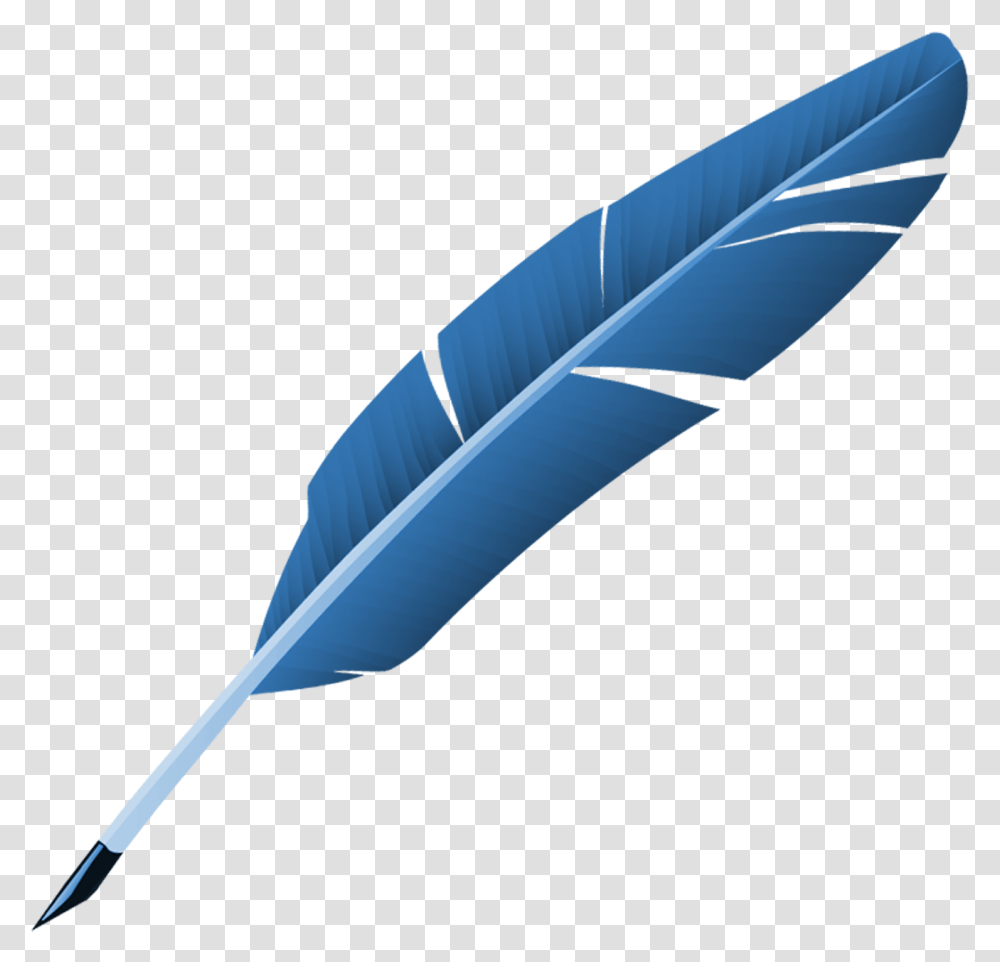 Feather Clip Art Blue Background Feather Pen, Bottle, Leaf, Plant, Ink Bottle Transparent Png