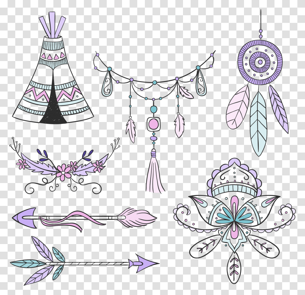 Feather Clipart Boho Feather Boho Free, Pattern, Doodle, Drawing, Floral Design Transparent Png