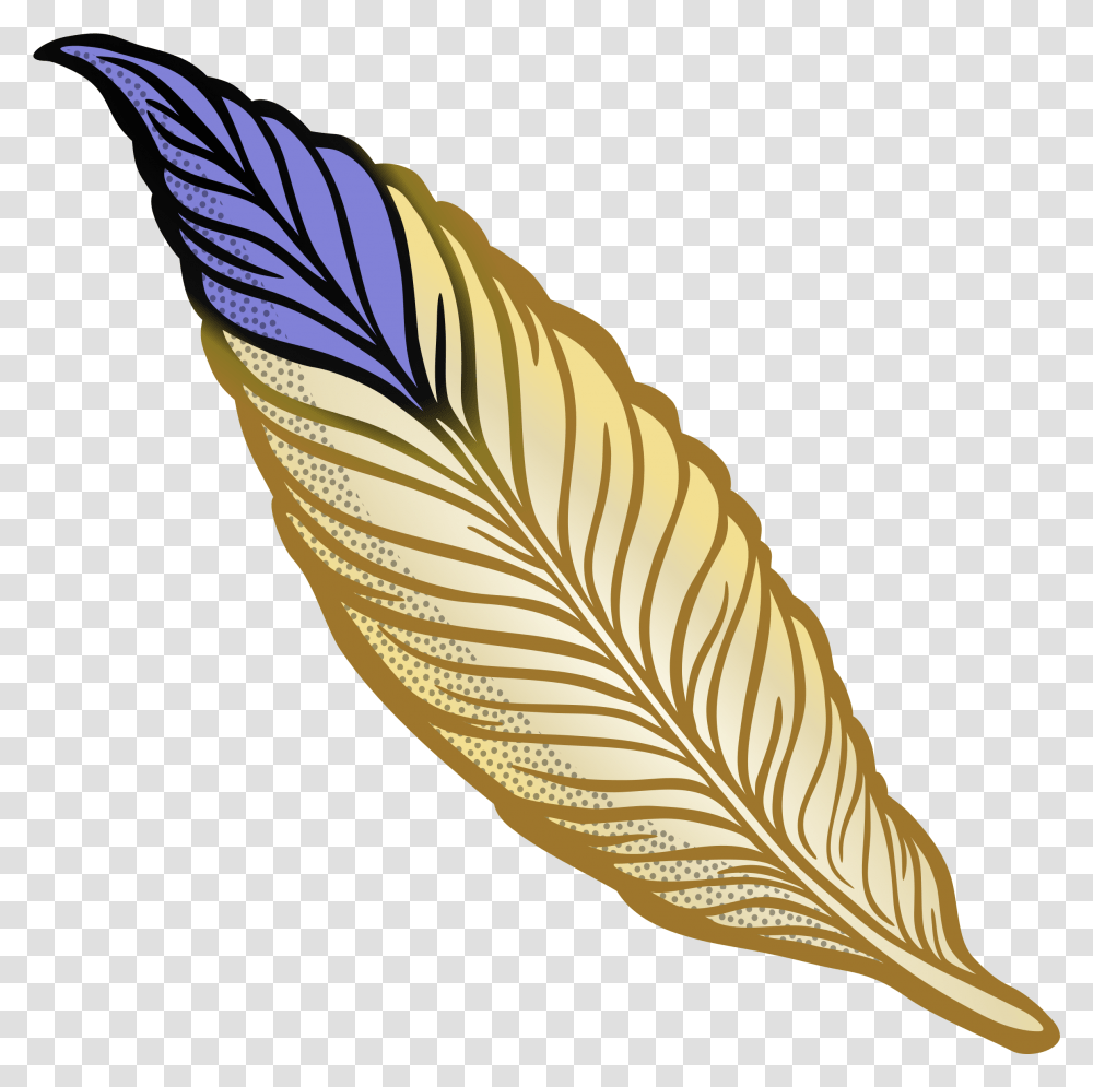 Feather Clipart Quill Clipart, Leaf, Plant, Banana, Fruit Transparent Png