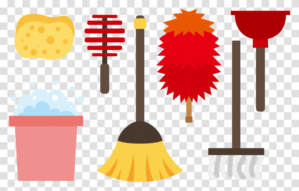 Feather Duster Cleaning Mop Clip Art Duster Clipart, Broom Transparent Png