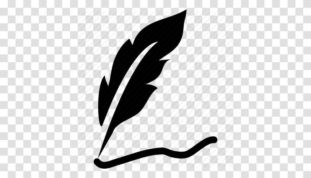 Feather Feather Pen Ink Pen Pen Quill Quill Pen Icon, Weapon, Weaponry, Torpedo Transparent Png
