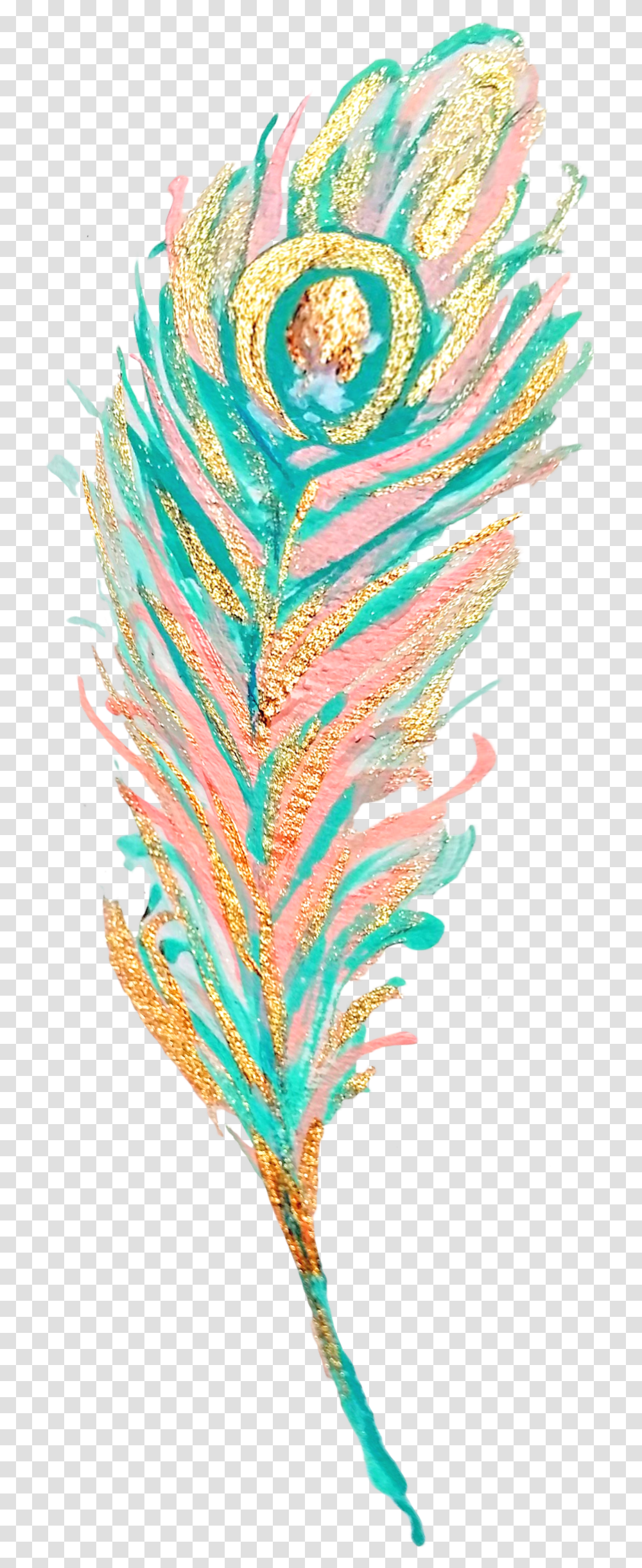 Feather Featherwreath Bohemian Boho Colourful Feather, Pineapple, Nature Transparent Png