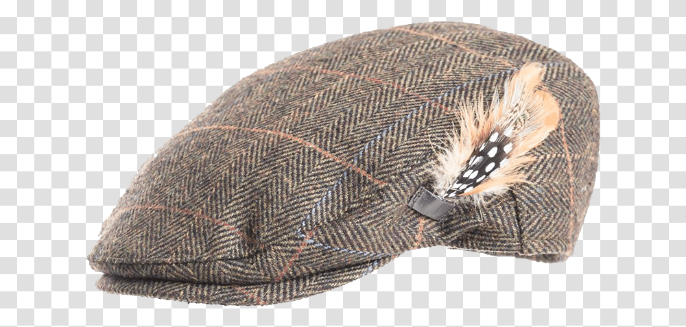 Feather Hat Flat Cap With Feather, Apparel, Rug, Beanie Transparent Png