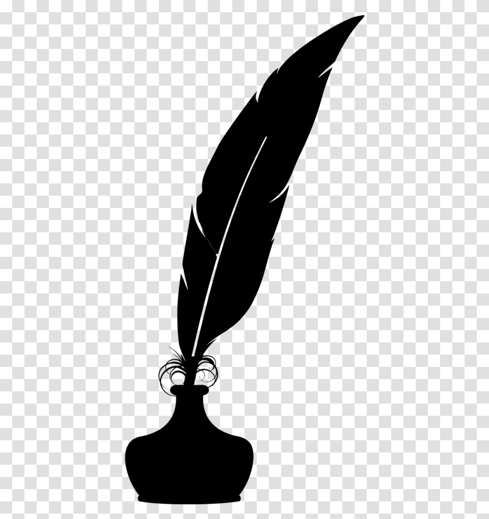 Feather Inkwell Obsolete Feather Pen Clipart, Gray, World Of Warcraft Transparent Png
