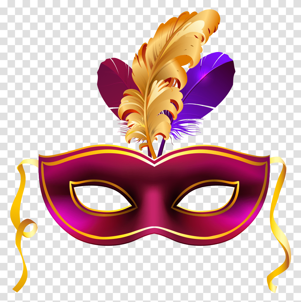 Feather Mascara De Carnaval, Parade, Carnival, Crowd, Mask Transparent Png
