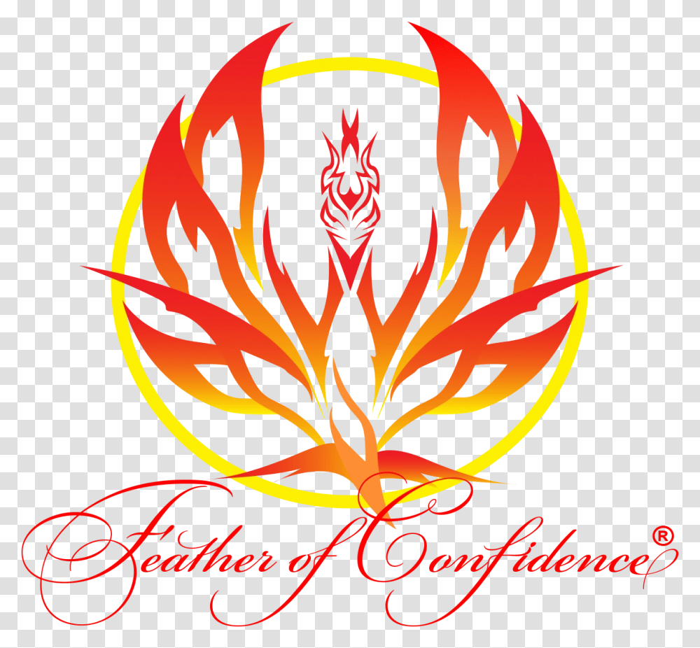 Feather Of Confidence Inc Calligraphy, Logo, Trademark, Dragon Transparent Png