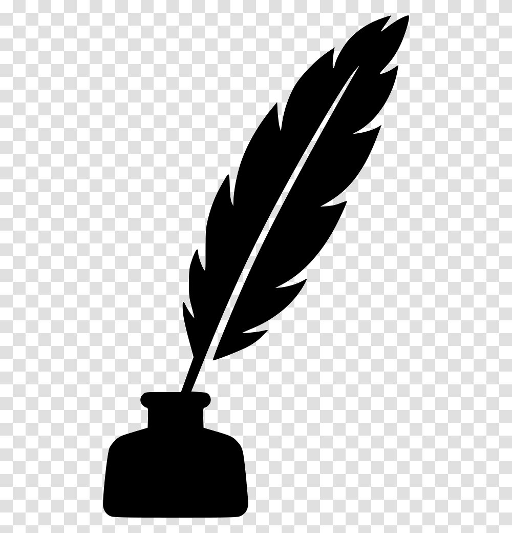 Feather Pen Icon, Leaf, Plant, Bottle, Ink Bottle Transparent Png