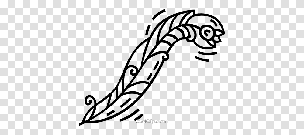 Feather Pen Royalty Free Vector Clip Art Illustration, Zebra, Wildlife, Mammal Transparent Png