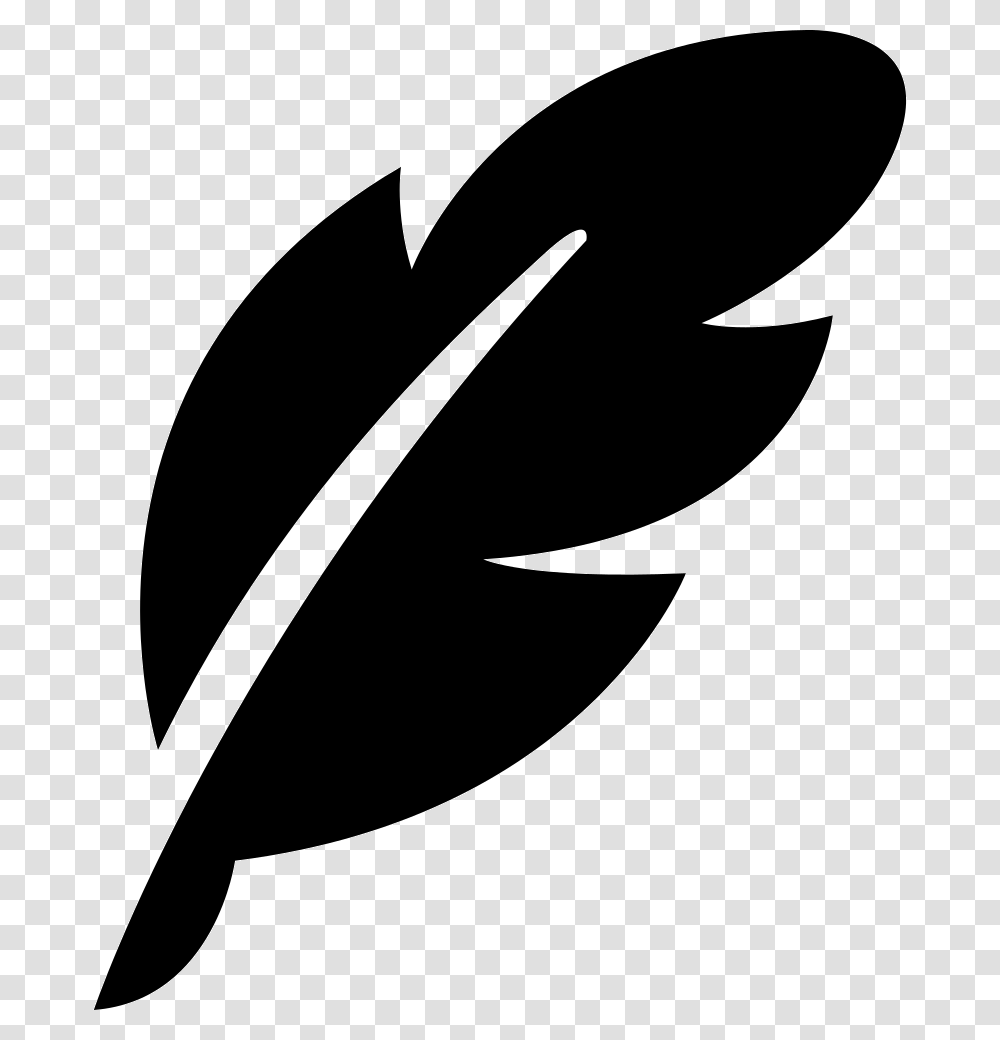 Feather Pero Simvol, Axe, Tool, Stencil Transparent Png