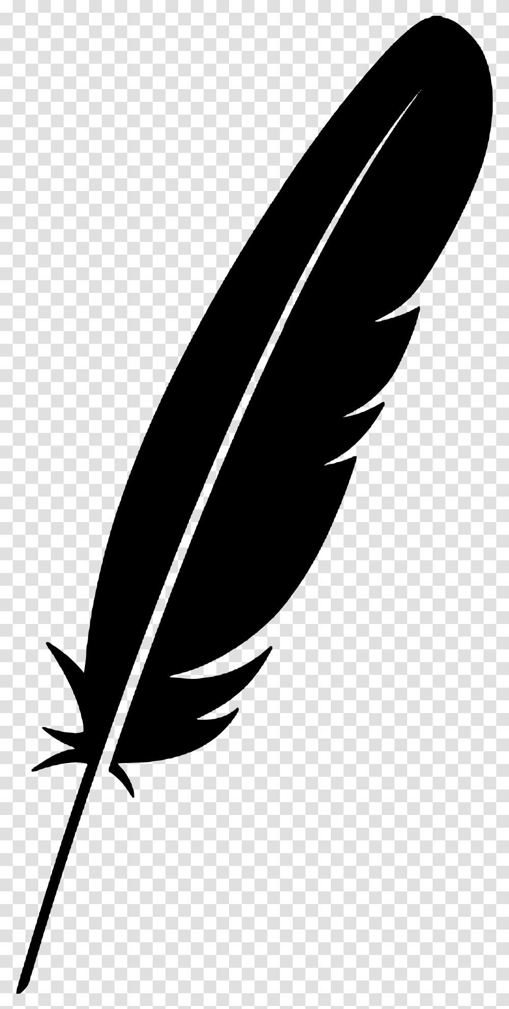 Feather Silhouette, Gray, World Of Warcraft Transparent Png