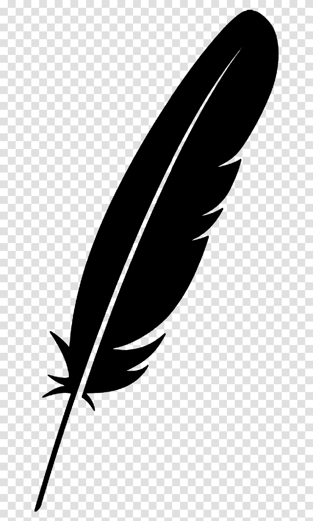Feather Silhouette, Gray, World Of Warcraft Transparent Png