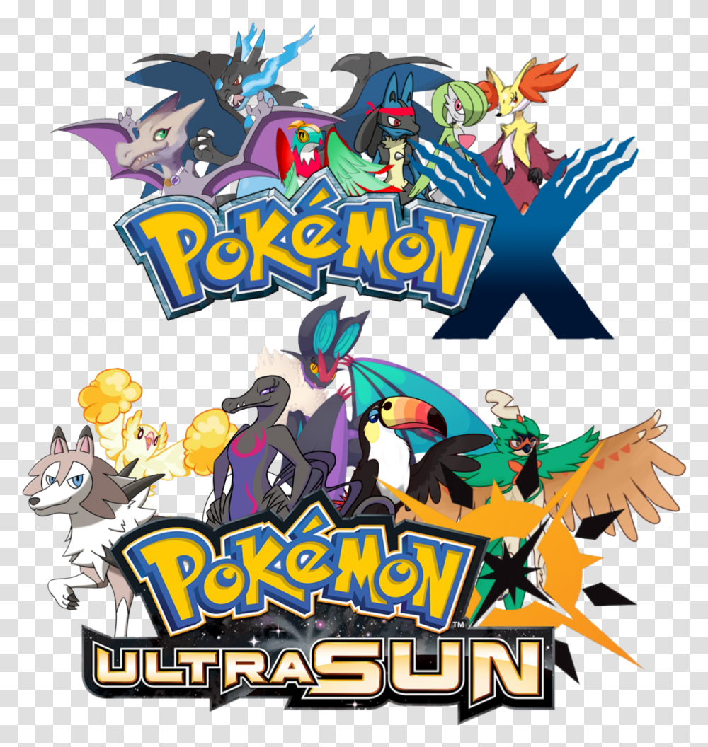 Featuring The Teams I Beat Them Pokemon Ultra Sun And Ultra Moon Title, Poster, Advertisement, Book, Comics Transparent Png
