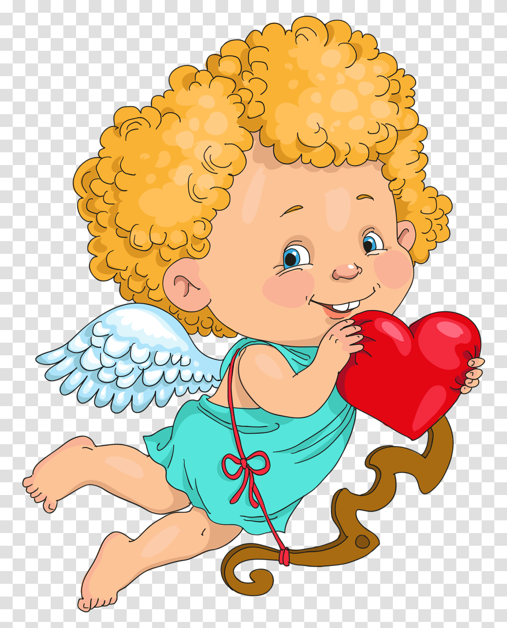 February Clipart Background Cupid, Hair Transparent Png