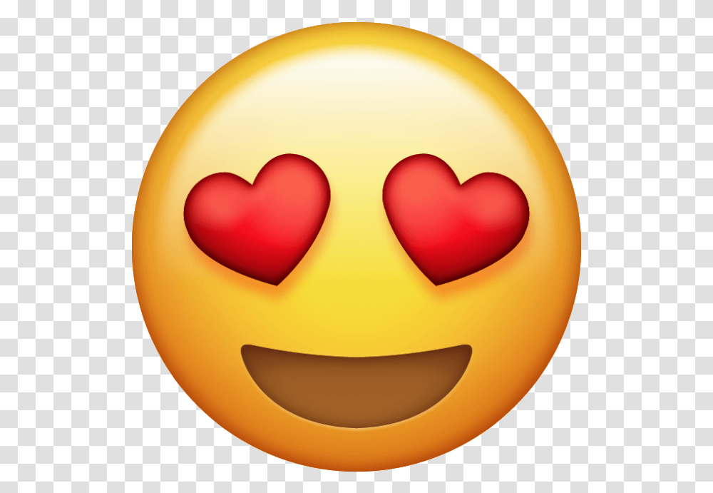 February Is Heart Health Love Heart Eyes Emoji, Ball, Food, Pac Man, Pumpkin Transparent Png