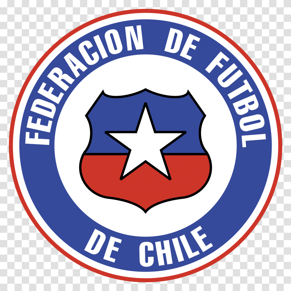 Federacion De Futbol Logo Federation Futbol De Chile, Star Symbol, Trademark, First Aid Transparent Png