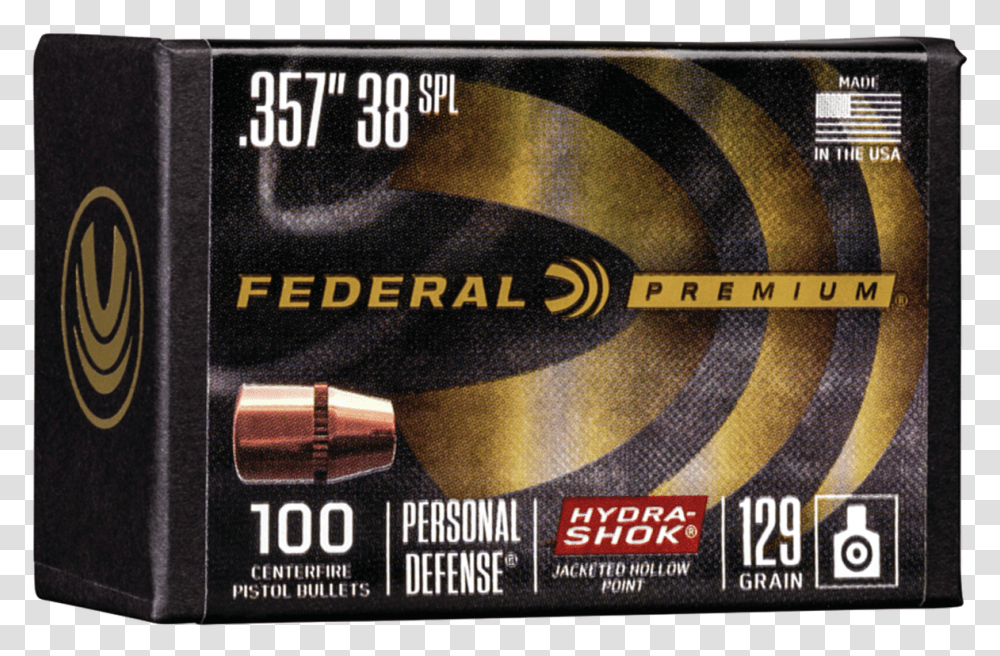 Federal Bullets Hydra Shok, Label, Cosmetics, Electronics Transparent Png
