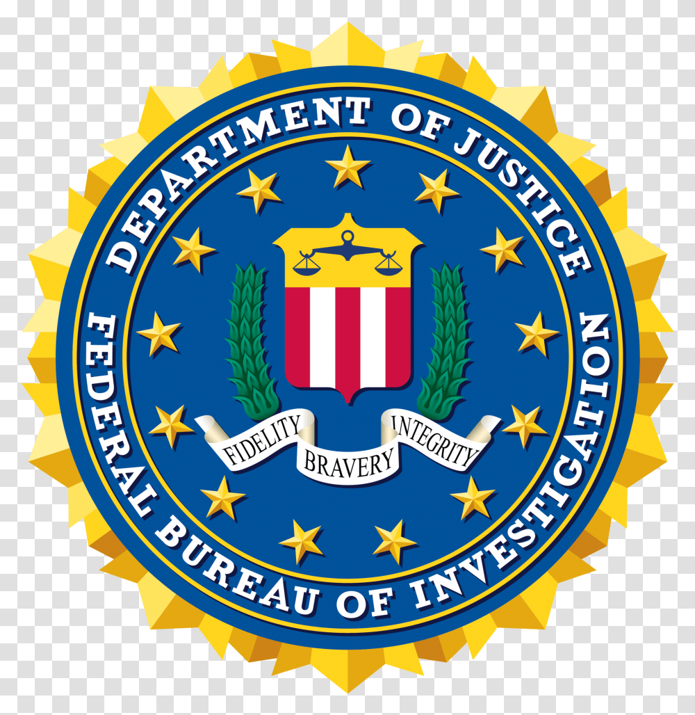 Federal Bureau Of Investigation, Logo, Trademark, Badge Transparent Png