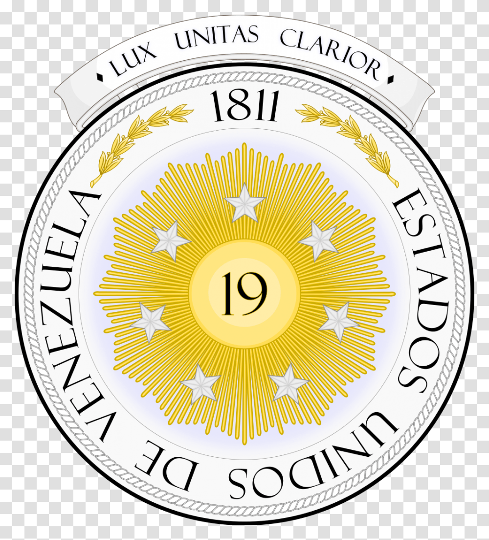 Federal Dependencies Of Venezuela Coat Of Arms, Logo, Trademark, Clock Tower Transparent Png