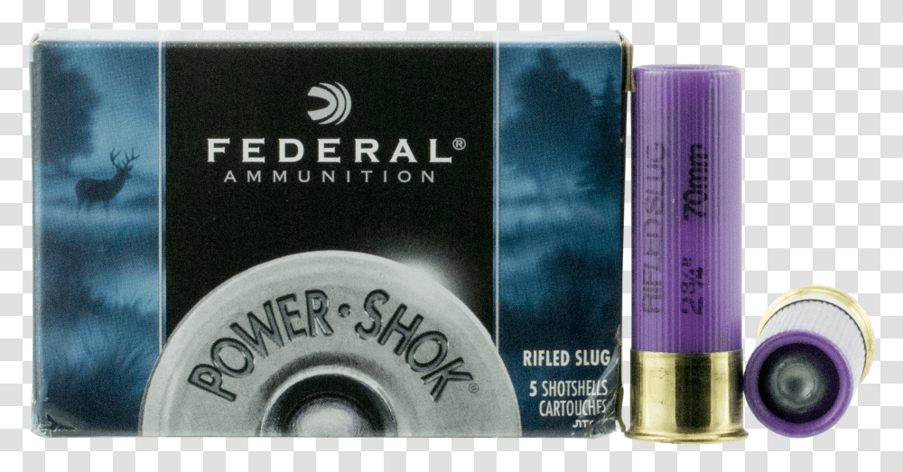 Federal F164rs Power Shok Rifled Slug 16 Gauge Federal Game Shok Heavy Field Loads Lead Shotshells Transparent Png