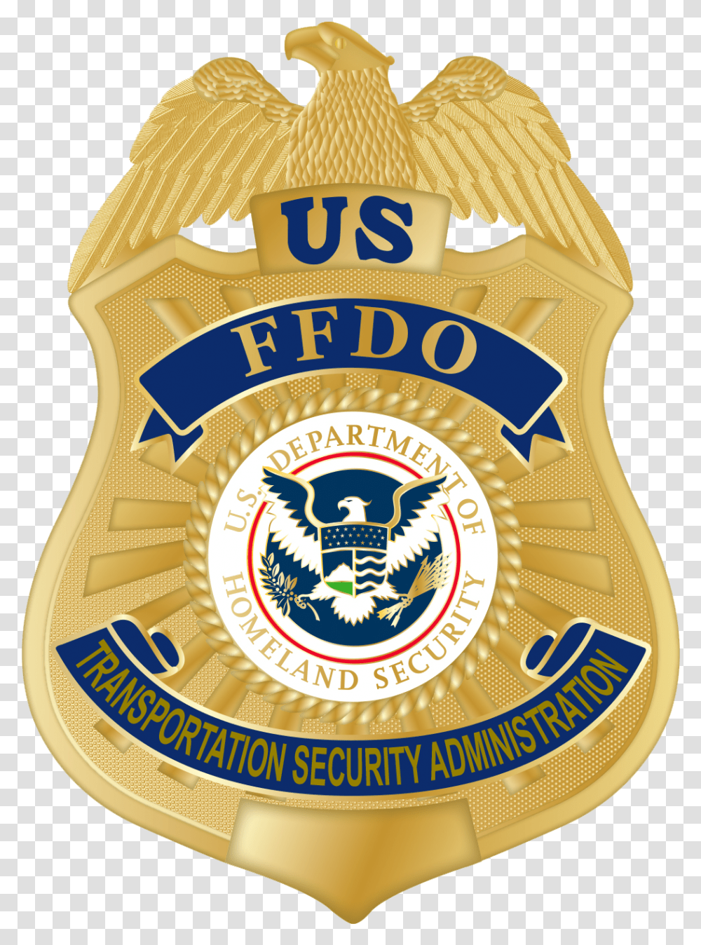 Federal Flight Deck Officer Badge Department Of Homeland Security, Logo, Trademark, Birthday Cake Transparent Png