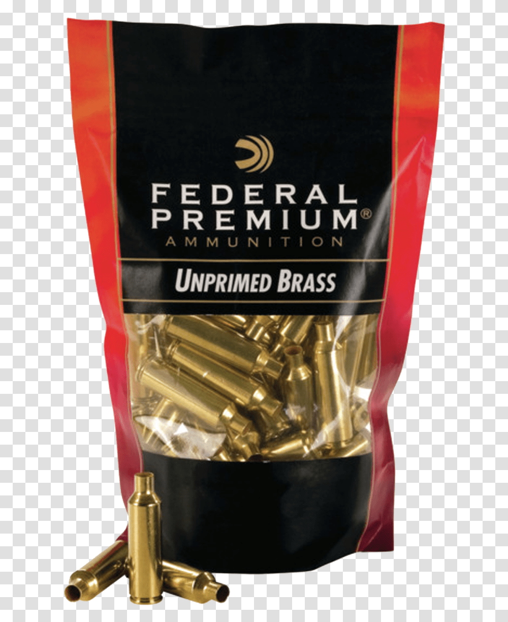 Federal Gold Medal Bagged Brass Unprimed 22 250 100bag Federal Premium, Bottle, Mixer, Appliance, Cosmetics Transparent Png