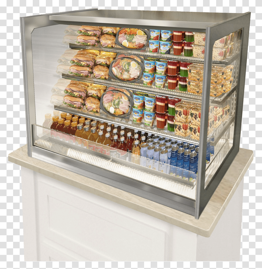 Federal Industries Itrss3634 Italian Glass Refrigerated Refrigerator Transparent Png